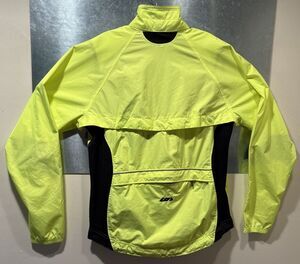 Cycling Jacket Vest LG Louis Garneau Convertible Cabriolet Hi-Vis M
